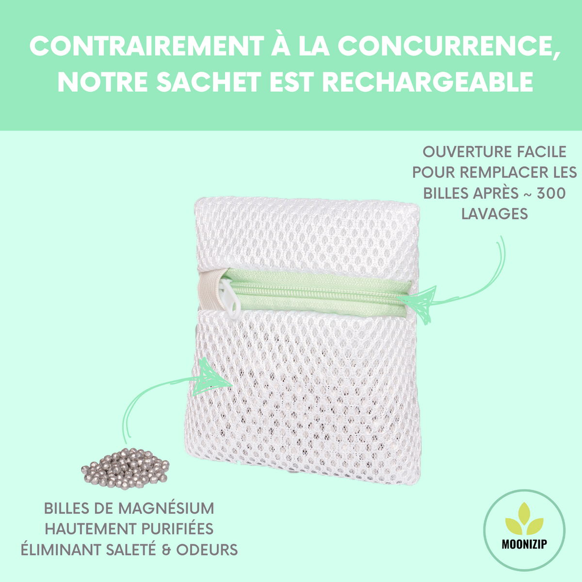Sachet de billes de magnésium Lessive écologique, économique, hypoal — free download