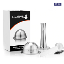 Charger l'image dans la galerie, Capsule café Nespresso Vertuo réutilisable en inox - 70 ml - 230 ml - Moonizip