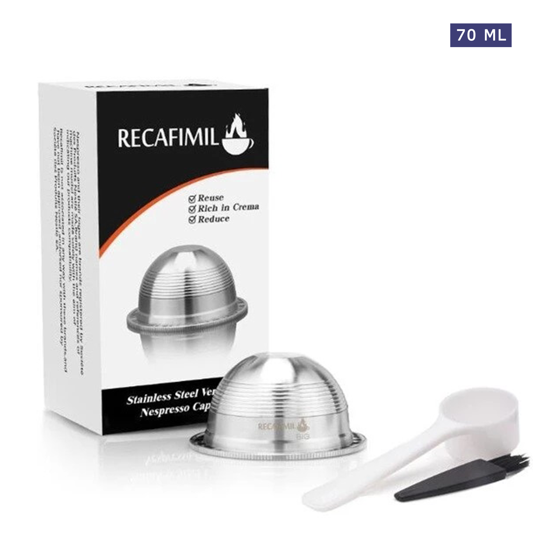 Capsules de café rechargeables en acier inoxydable, dosette, filtres, pour café, Tchibo, Cafissimo, k-fee, ALDI Expressi Couleur - Electroménager Capsules de café rechargeables en acier inoxydable, dosette, filtres, pour café, Tchibo, Cafissimo, k-fee, ALDI Expressi Couleur - Electroménager