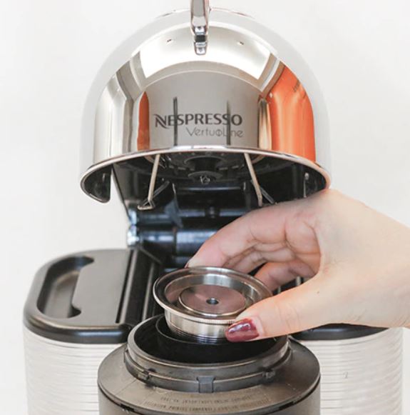 Capsule en inox rechargeable réutilisable café compatible Nespresso