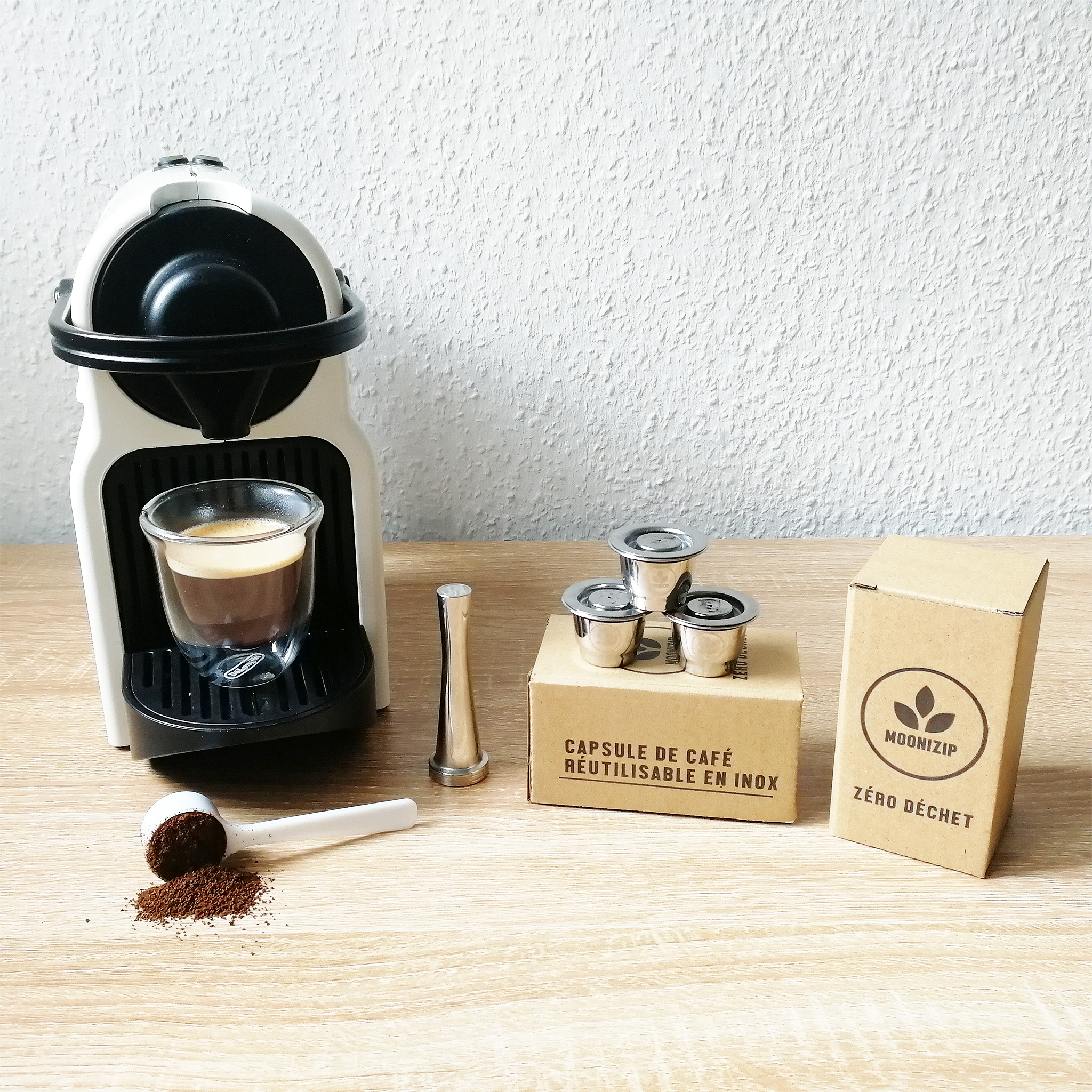 Capsule réutilisable Rechargeable Nespresso pour Machine à café Cafetière  i-Cafilas Inox au meilleur prix