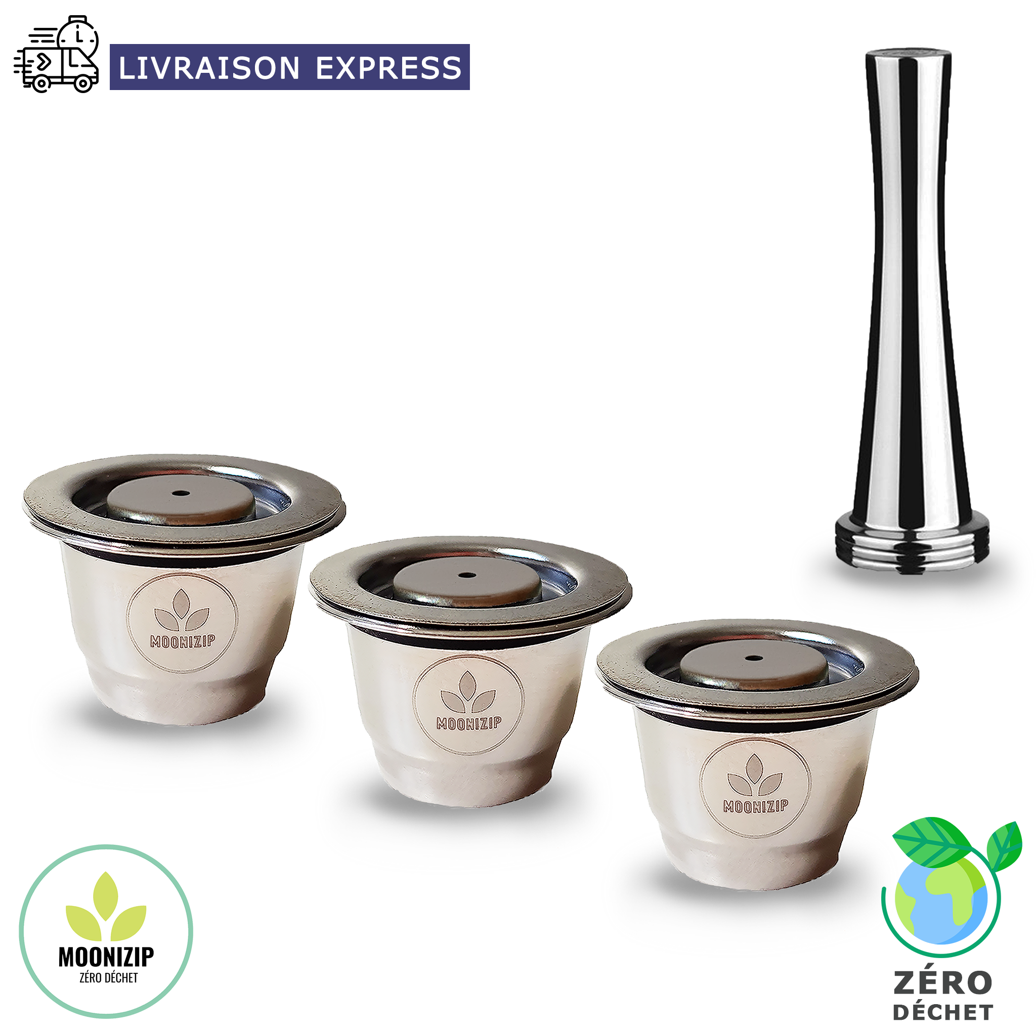 3 capsules Nespresso réutilisables & rechargeables – CAPS ME