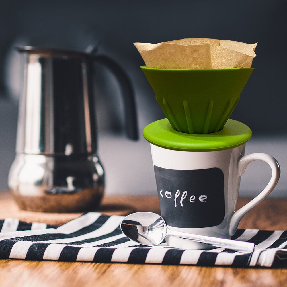 HURRISE Support de papier filtre à café Porte-papier filtre à café